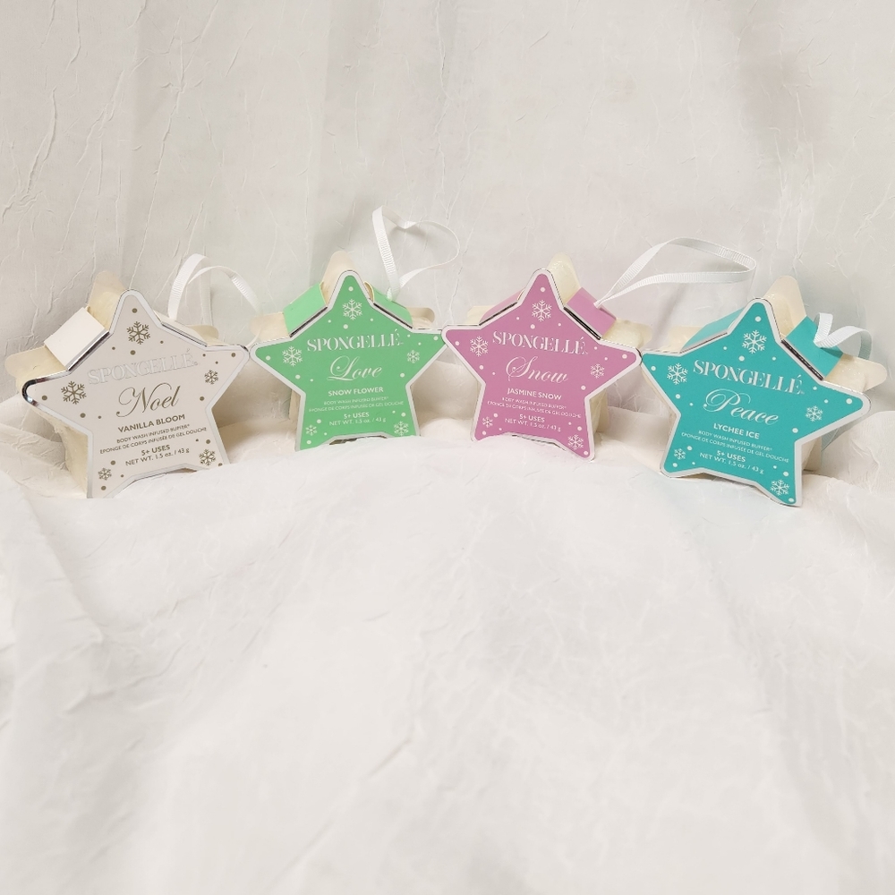 Spongelle Star Body Wash Infused Buffers Bundle 4 Pack